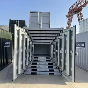 Mini Storage Containers 5ft 10ft Small Cubic Shipping Containers Nestable Steel Small Storage Unit