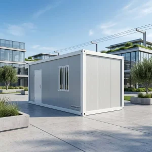 Minimalist Modular Prefab Tiny House Portable Prefabricated Office Living Container House with Window and Door
