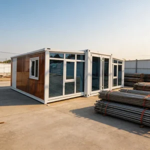 Minimalist Style High Quality Prefab Expandable Container House with Rust-proof Finish for Seaside Holiday Homestay