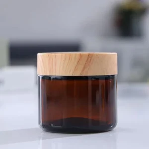 Mixed Color Custom Logo Plastic Glass Lid Amber Frosted Smell Proof Seal Storage Cosmetic Jar 60*100mm WWJ002 10g