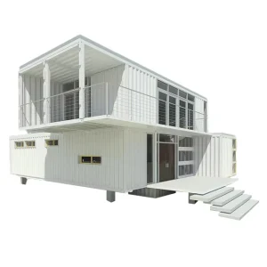 Mobile 2 Storey Container House with Toilet Container Homes Shop Container Steel Security Door Modern Office