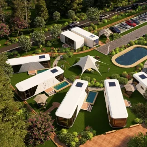 Mobile Capsule House China Factory New Modern Luxury Big Home Tiny Hotel Camping Container House Support Customized