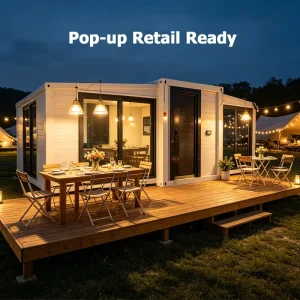 Mobile Coffee Shop Pop-Up Store Expandable Container House Portable Retail Kiosk for Business Investment