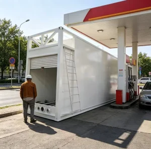 Mobile Fuel Container Gas Station Portable Fuel Station with Fuel Dispenser