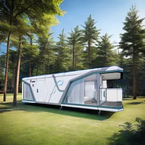 Mobile Home Container Houses Prefabricated Steel Structure Waterproof Solar Powered Eco Friendly Outdoor Office