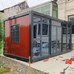 Mobile Modular Prefab Site 20ft Container Office Sandwich Panel Prefabricated Tiny House 40ft Detachable Container House