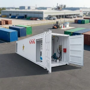 Mobile Petrol Container Skid Mounted Fuel Filling Station with Storage Tank