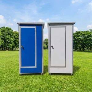 Mobile Steel Container Toilet IP55 Waterproof Thermal Insulated Outdoor Restroom for Construction Site Worker Camp