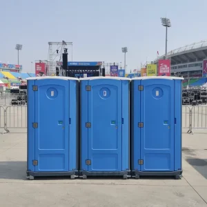 Mobile Toilets Container WC Portable Toilet Seated Flushable Bowl Foot Pump