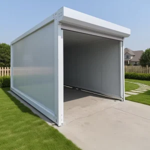 Modern 20-40ft Container Garage: Prefabricated Steel Carport, Multi-Vehicle Parking Shed, Modular Warehouse for 2-4 Cars