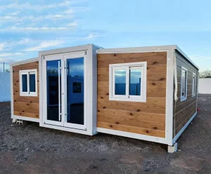 Modern 20ft Double-wing Expandable Container House Prefabricated Luxury Space Capsule Villa for Mobile Living Office