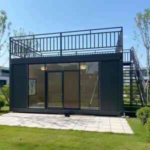 Modern 20ft Flat Pack Office Container Detachable Stackable Prefab Mobile Home Modular Living Unit with En suite
