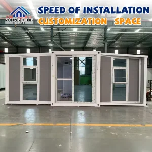 Modern 20ft Prefab Modular Expandable Double Wing Container House Luxury Folding Portable Mobile Tiny Home Granny Flat