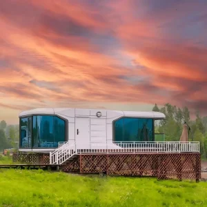 Modern 40 FT Compact Solar Powered Prefab House Space Pod Capsule Living House