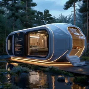 Modern Aluminum Alloy Portable Hotel Prefab Wedding Container Restaurant Capsule Residence Mobile Smart House