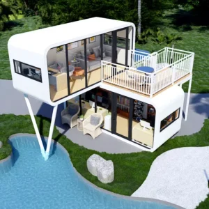 Modern Apple Cabin Prefab Container House Luxury Mobile Tiny House for Resort Campsite Hotel