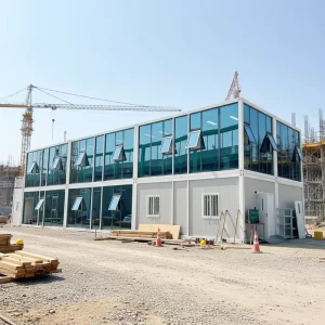 Modern Breathable Quick Assemble Steel Detachable Container House Construction Site Engineering Portable Home Office Building