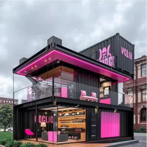 Modern Color Steel Container House For Milk Tea Coffee Shop Snack Street Creative Container Mobile House