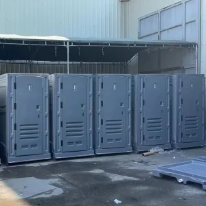 Modern Container Portable Toilet Cabin With HDPE Material Easy Installation Movable Design For Outdoor And School Use