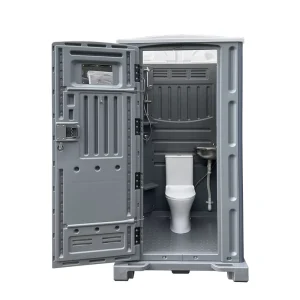 Modern Container Portable Toilets HDPE Material Lightweight Grey Color Options Easy Installation 3 Year Warranty