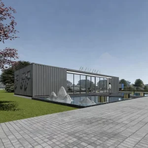 Modern Customizable Luxury Container House Prefab Modular Commercial Shop for Retail Store and Pop-up Cafe Pod