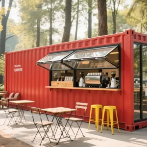 Modern Design 20ft 40ft Portable Steel Container Shop 2 Story Detachable Retail Coffee Mobile Shipping House Quick Mall