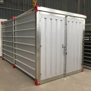 Modern Design Galvanized Steel Plate Folding Container House From China Factory Expandable Warehouse Storage