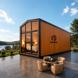 Modern Design Luxury Villa Fast Install Prefabricated A Frame Prefab Tiny House Hotel for Building Projects
