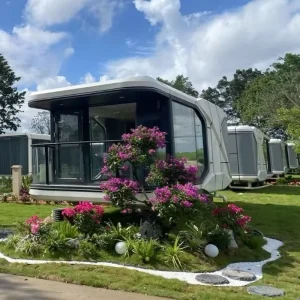 Modern Design Prefabricated Space Capsule House with Smart Home System