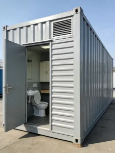 Modern Design Public Outdoor Modular Steel Toilet Container House Smart Ventilation Eco Friendly Durable Portable Easy