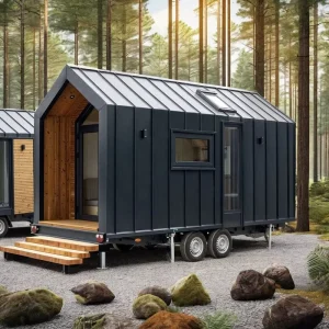Modern Design Steel Frame House Prefab House Modular Foldable Container House Tiny House on Wheels