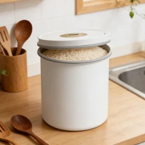 Modern Eco Friendly Stainless Steel Over 10kg 12L Space Saving Airtight Durable Kitchen Food Storage Container Vacuum Sealing