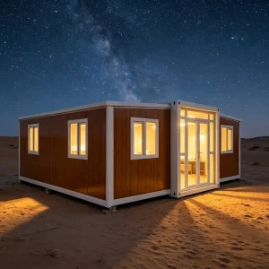 Modern Expandable Steel Folding Container House Prefabricated 2 3 Bedroom Villa for Commercial Use 20 FT Available