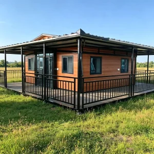 Modern Expandable Steel Shipping Container Home-Stylish Modular Prefab House for Apartment & Hospital Use