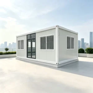 Modern Flatpack Modular Steel 40ft Container Home, Collapsible, Hotel Use