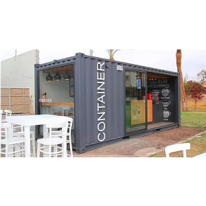 Modern Foldable Steel Structure Mobile Prefabricated Shipping Restaurant Container 20ft for Sale