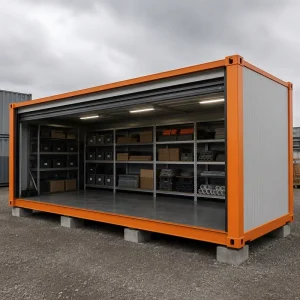Modern ISO9001 Certified Waterproof Fireproof Anti-Corrosion Prefab Container Warehouse for Goods Storage