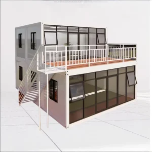 Modern Luxury 2 Story Container Modular Detachable Prefab Eco Friendly Sandwich Panel 5 Bedroom 3 Bath House School Bathroom