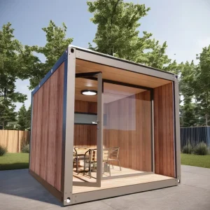 Modern Luxury 2-Story Light Steel Container Home 20-40ft Prefab Modular Detachable Villa with Office & Shop Use
