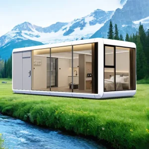 Modern Luxury Apple Cabin Container Waterproof Eco-Friendly Container House for Home Office Living Room Hotel Use