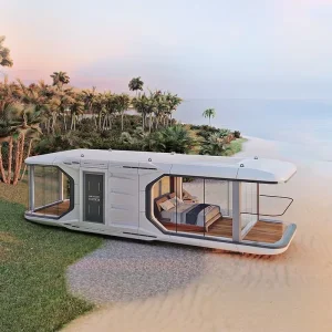 Modern Luxury Modular Capsule Cabin Steel Prefab Mini Home Space Container Modified Shipping Container House