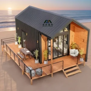 Modern Luxury Tiny Prefabricated Wooden Houses Waterproof Fire Resistant Durable Eco-Friendly Apartment Villa House
