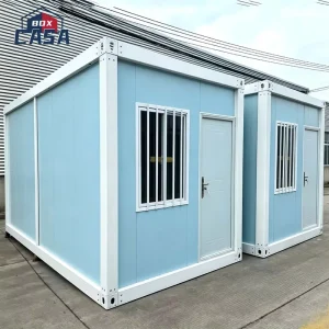 Modern Mediterranean Style Steel Sandwich Panel Flat Pack Container House with Bedroom and Office Solutions for Outdoor Use