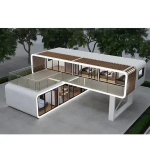 Modern Modular Aluminum Sandwich Panel Container House Cabin for Apartment Use