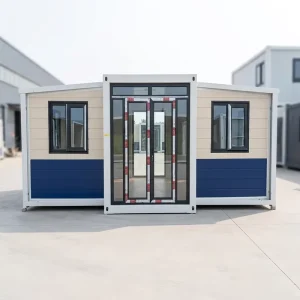 Modern Modular Expandable Container House Prefab Office Hotel Sandwich Panel Construction Double Wing Mobile Home