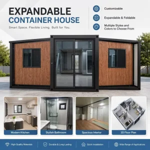 Modern Modular Prefabricated Home Earthquake Proof Fireproof Mini Shipping Container House