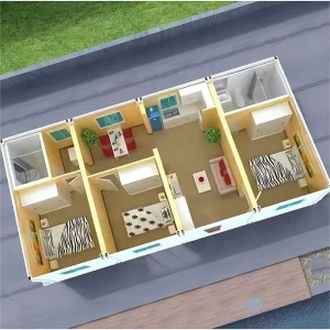 Modern Modular Prefabricated Living 20ft Prefab 2 3 Bedroom Kitchen Bathroom Container House for Sale