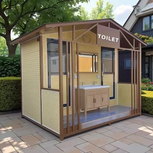 Modern Plastic Outdoor Portable Toilet Container Waterless Eco Friendly Anti corrosion Durable Public Toilet for Parks