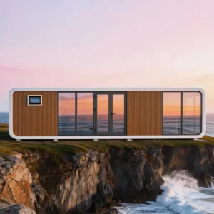Modern Popular Prefabricated Apple Cabin Tiny House Waterproof Portable Capsule Villa for Outdoor Resort