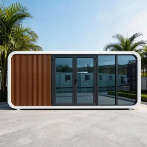 Modern Popular Prefabricated Container Houses Apple Cabin Tiny House Waterproof Portable Capsule Villa for Outdoor Resort Office
